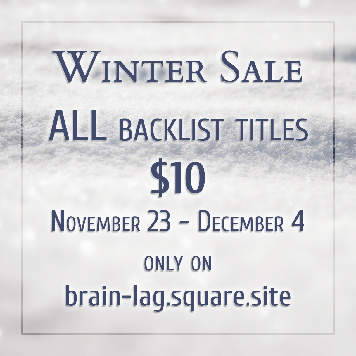 HUGE backlist sale coming soon!