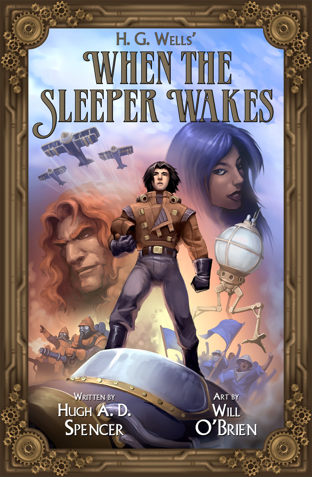 First Taste of Upcoming H. G. Wells Graphic Novel Art Shown As Cover Is Revealed